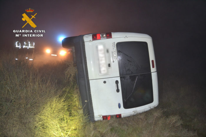 Detenido tras sufrir un accidente de tráfico y huir a pie en Alfaro