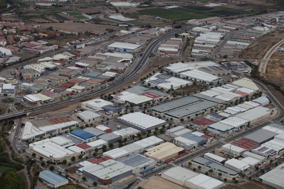 Vista aérea del polígono La Portalada. / Ingrid