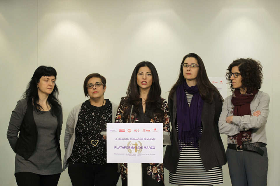 Integrantes de la Plataforma 8 de Marzo. / Ingrid