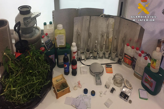 Desmantelada una plantación de marihuana en Ventas Blancas