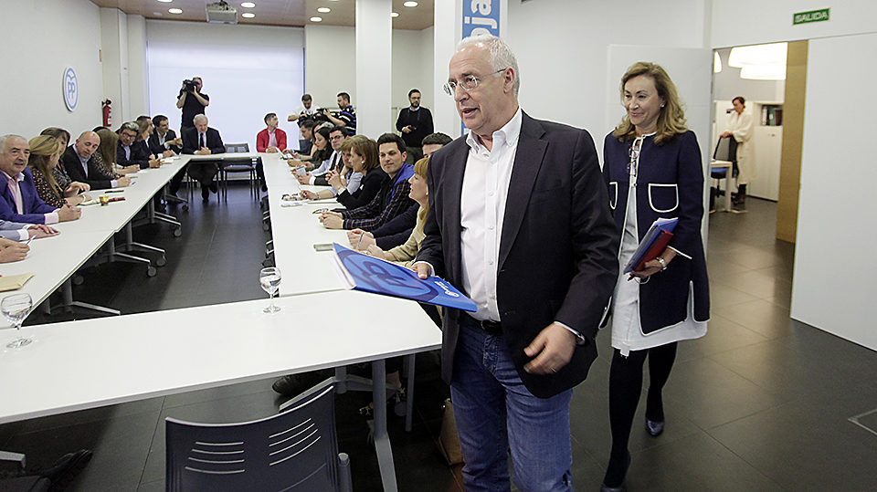 Reunión del Comité Ejecutivo Regional del PP de La Rioja, presidido por José Ignacio Ceniceros y María Martín. CLARA LARREA