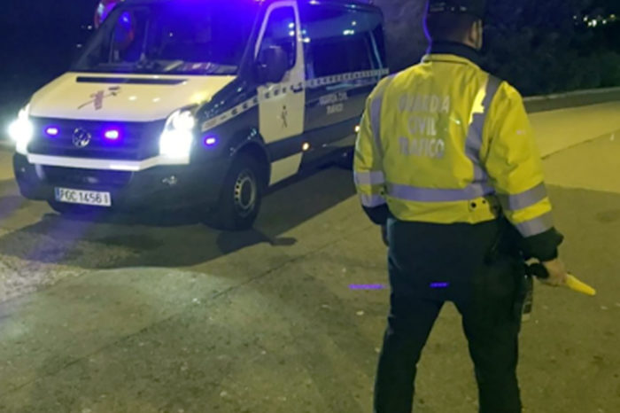 Cinco detenidos por dar positivo en alcohol tras estar implicados en varios accidentes de tráfico