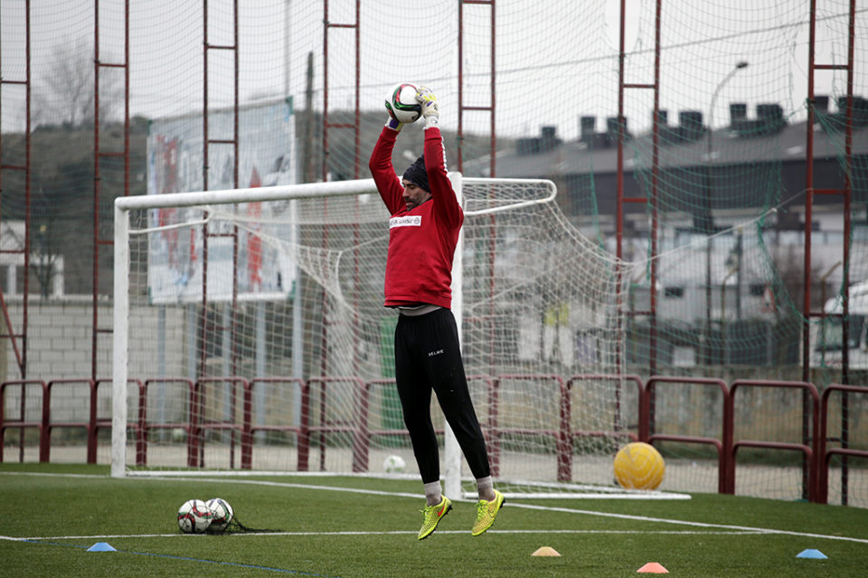 Miguel Martínez, en un entrenamiento. / Ingrid