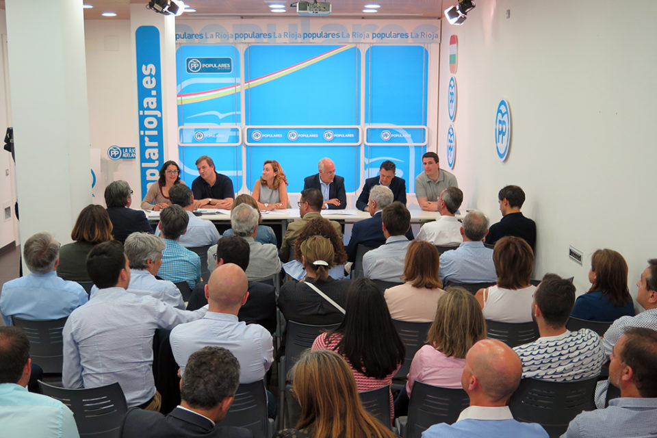 Reunión del Comité Ejecutivo Regional del PP riojano mantenida el lunes. / NR