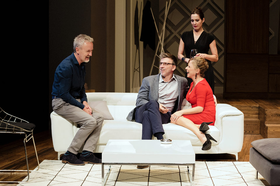 Hipólito, Millán, Del Río y Sagaseta, en un momento de la representación. / NR