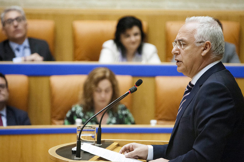 El presidente interviene en el Parlamento, en una imagen de archivo. / NR