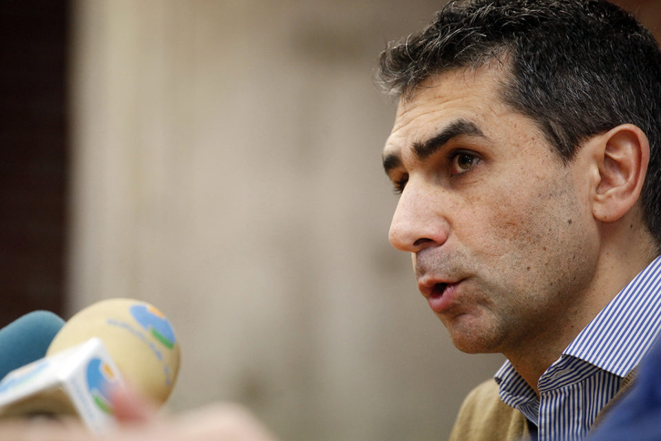 Jota, técnico del equipo riojano dejará el banquillo al final de la temporada. /NR