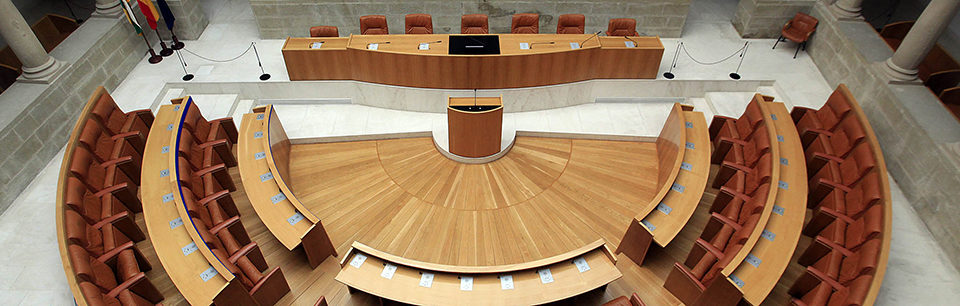 Hemiciclo del Parlamento regional. / Ingrid