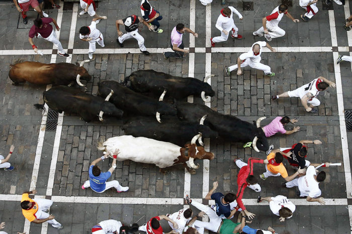 Un logroñés, evacuado al hospital tras el encierro de San Fermín