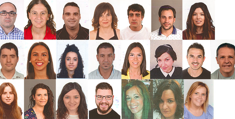 Los 22 candidatos a vendimiadores.