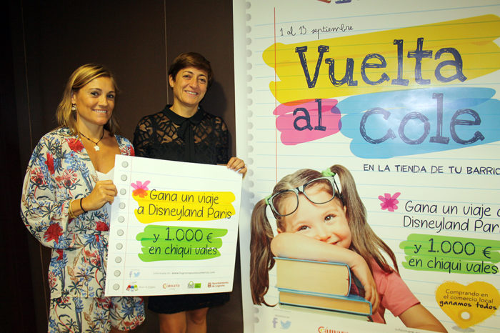 La campaña comercial de la vuelta al colegio en Logroño sorteará un viaje a Disney París y 40 'chiqui vales'