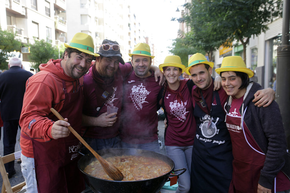 Una de las cuadrillas que participó el año pasado en el concurso de calderetas. / Ingrid