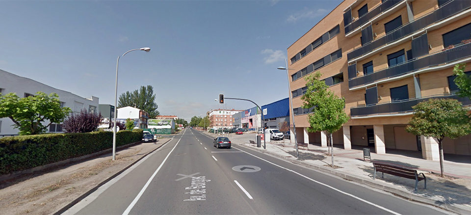 Avenida de Burgos 78, lugar en el que se ha producido el accidente. / NR