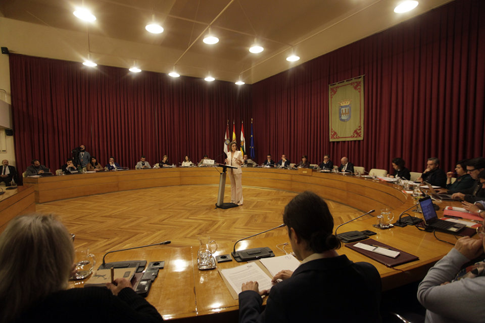 Intervención de la alcaldesa en el debate celebrado el año pasado / Ingrid