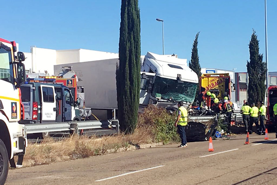 Esta es la parte de la N-232 en Calahorra que se va a desdoblar para mejorar la seguridad. / NR