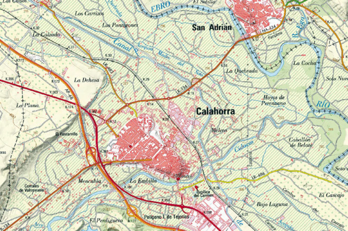 Sale a contratación la mejora del firme de la LR-134 entre Calahorra y Navarra