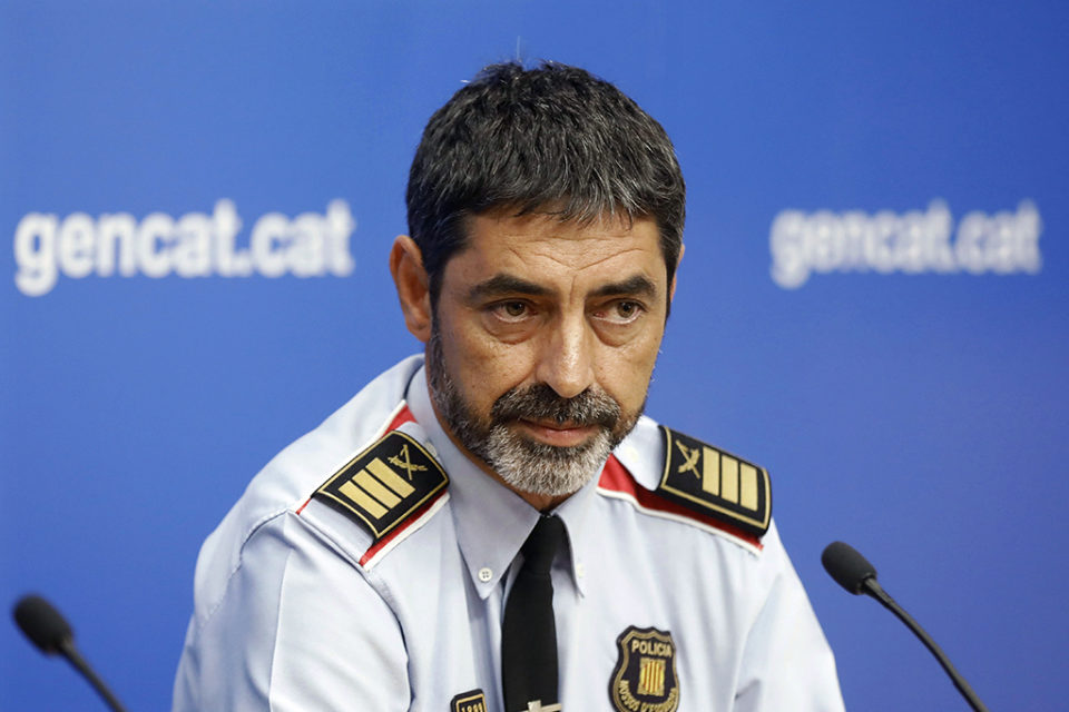 Josep Lluis Trapero, mayor de los Mossos. / Efe