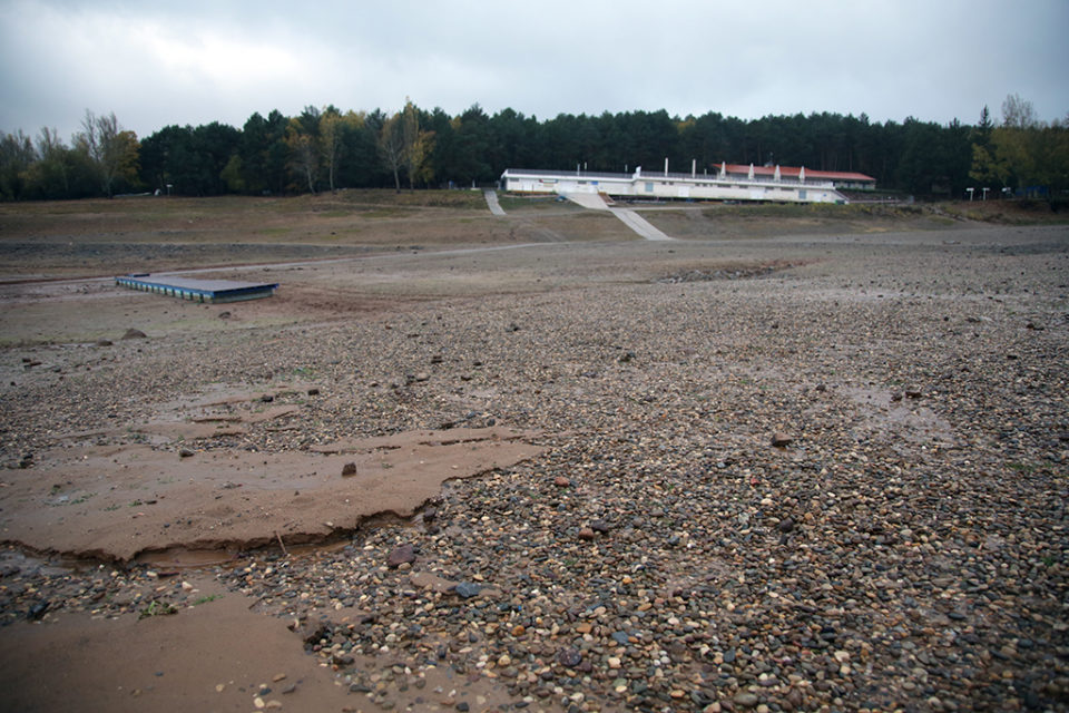Situación que presentaba el pantano de González-Lacasa el pasado 6 de noviembre. / Clara Larrea