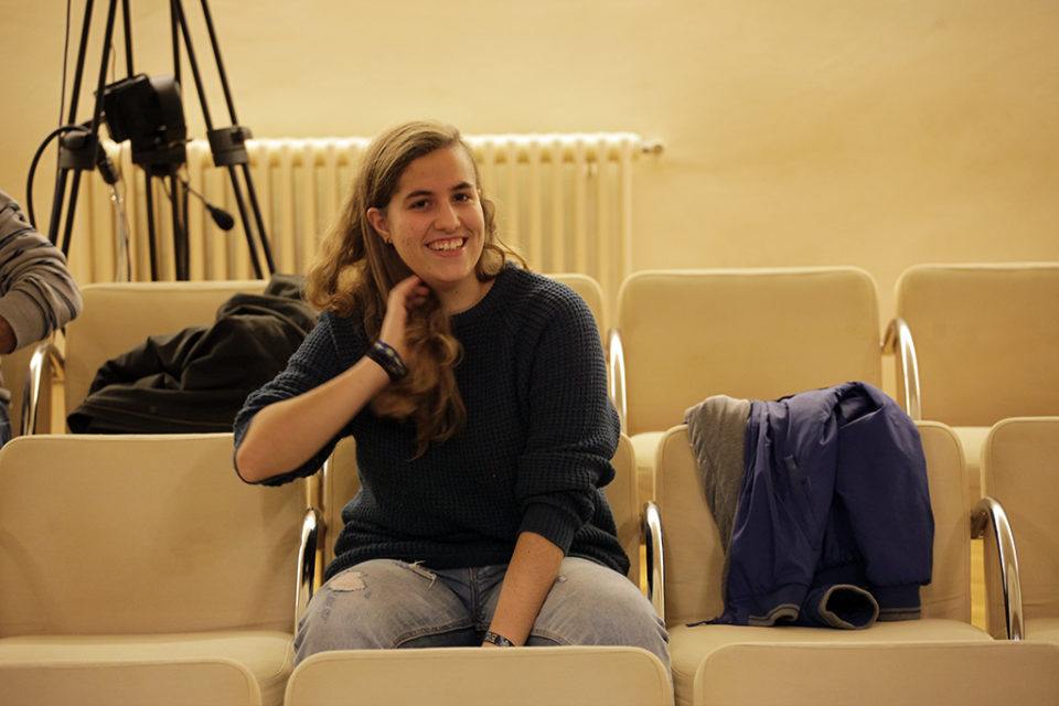 Marina Blanco ha seguido la sesión plenaria de este miércoles como espectadora. / Ingrid