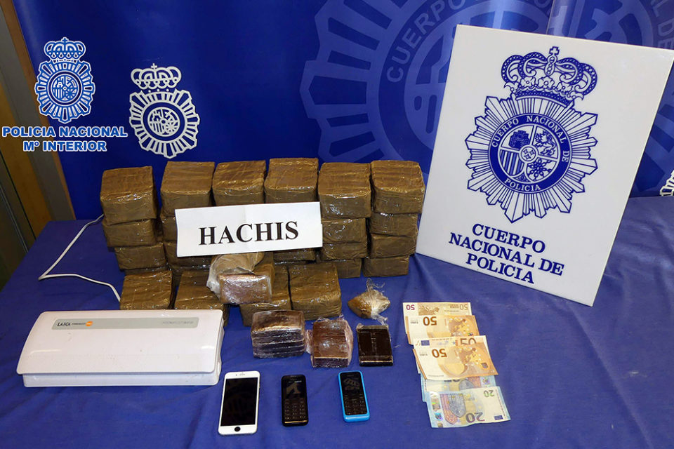 Droga intervenida por la Policía Nacional. / CUERPO NACIONAL DE POLICÍA