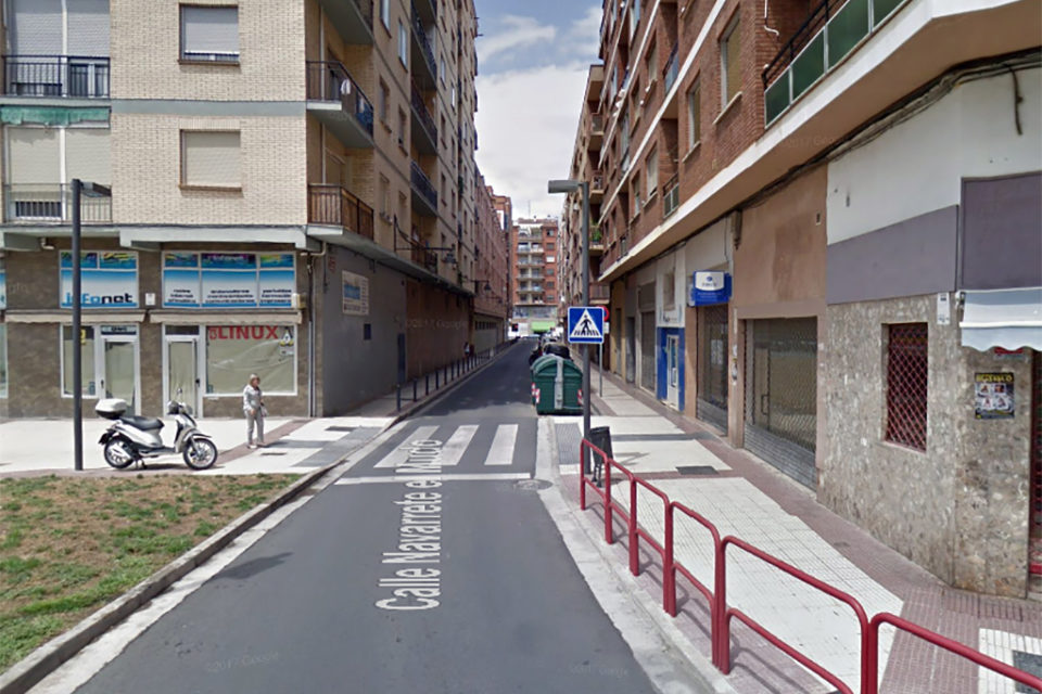 Tramo de Navarrete el Mudo que permanecerá cortado al tráfico. / NR