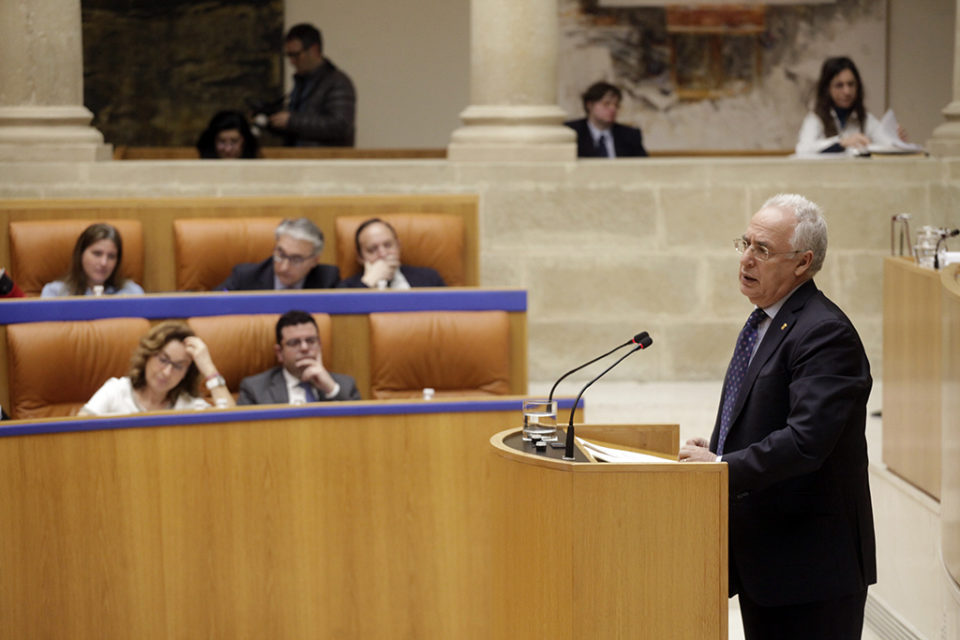 Ceniceros interviene en el pleno del Parlamento, en una imagen de archivo / Ingrid