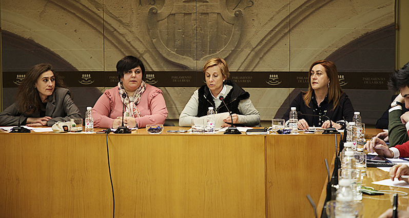 Las consejeras González y Martínez ofrecen explicaciones en el Parlamento. / Clara Larrea