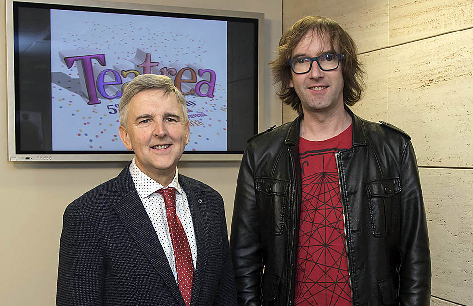 Eduardo Rodríguez Osés (izquierda) y Fernando Moreno, en la presentación del ciclo. / NR