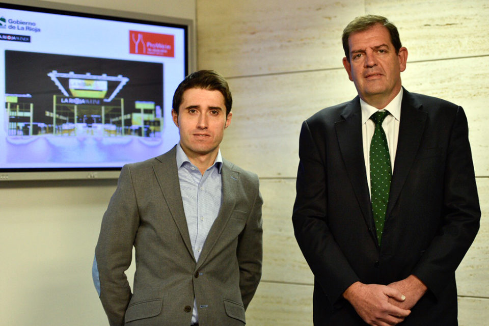 Daniel del Río e Íñigo Nagore presentan la participación riojana en ProWein. / NR