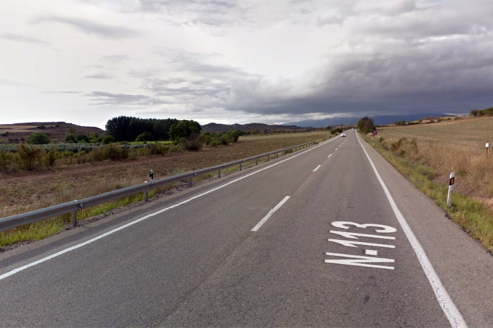 Un muerto al chocar un coche y un camión en la N-113 en Valverde