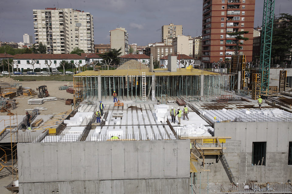 El edificio de la nueva Escuela de Enfermería va tomando forma y estará acabado en 2019. / Ingrid