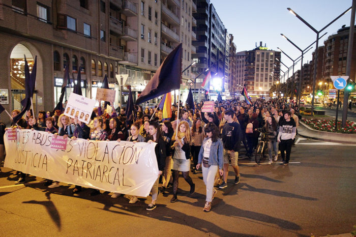 Clamor en Logroño contra la sentencia a 'La Manada'