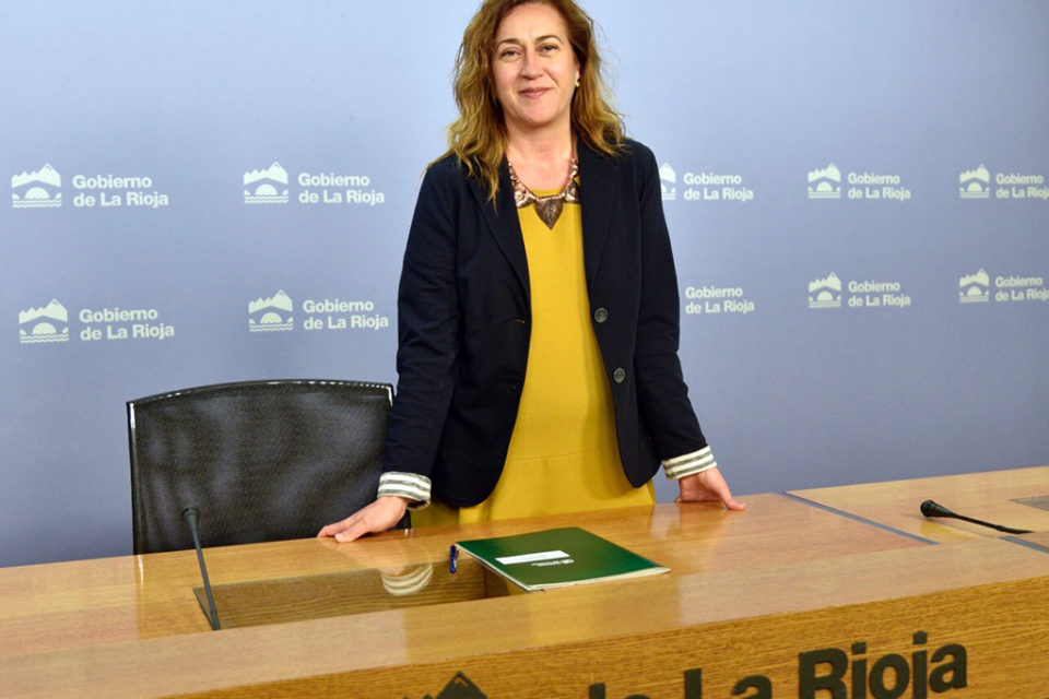 Begoña Martínez, portavoz del Gobierno riojano. / NR
