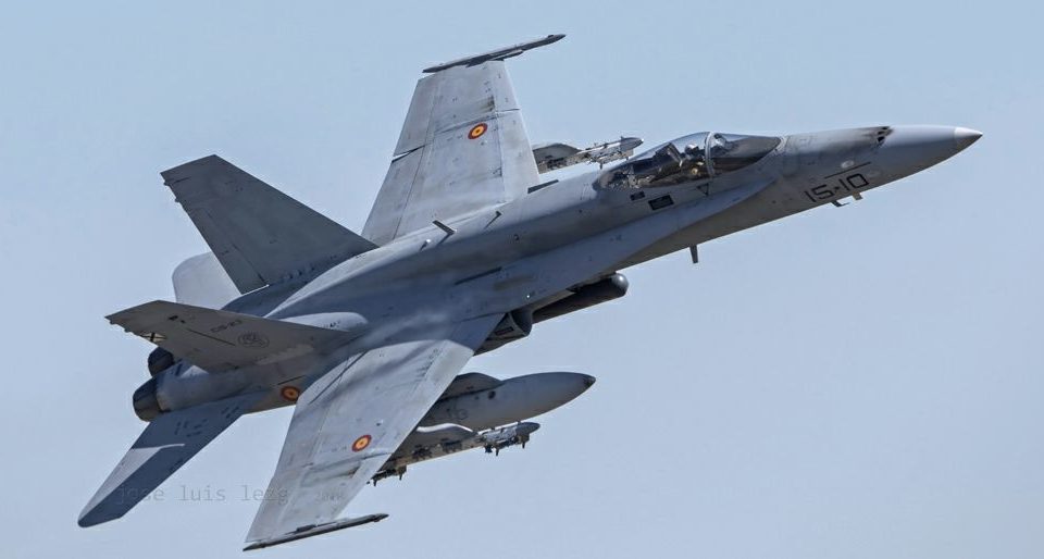 Un F-18 sobrevolará Logroño. / Ministerio de Defensa