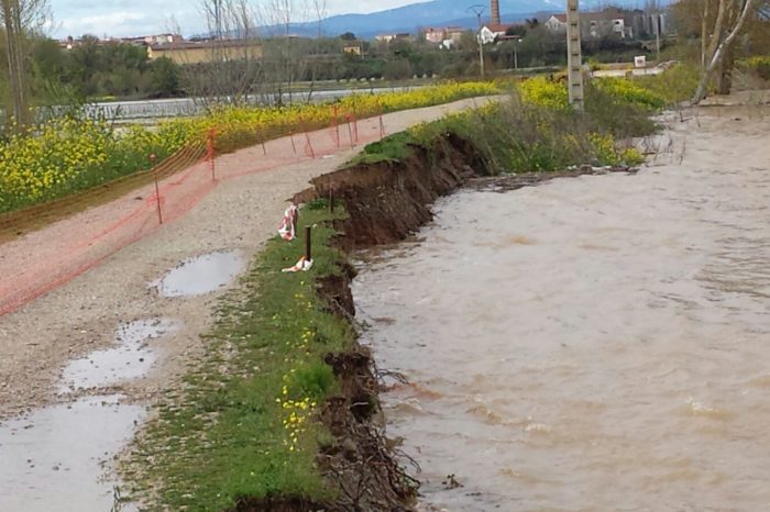 El Ayuntamiento de Alfaro muestra su preocupación por los daños provocados por la crecida del Ebro