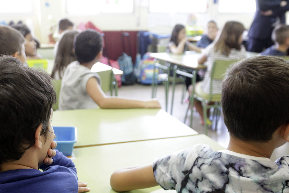 Alumnos en un aula de un colegio riojano. / Clara Larrea