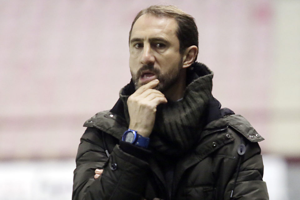 David Ochoa, en un partido de Copa Federación en Las Gaunas. / Clara Larrea