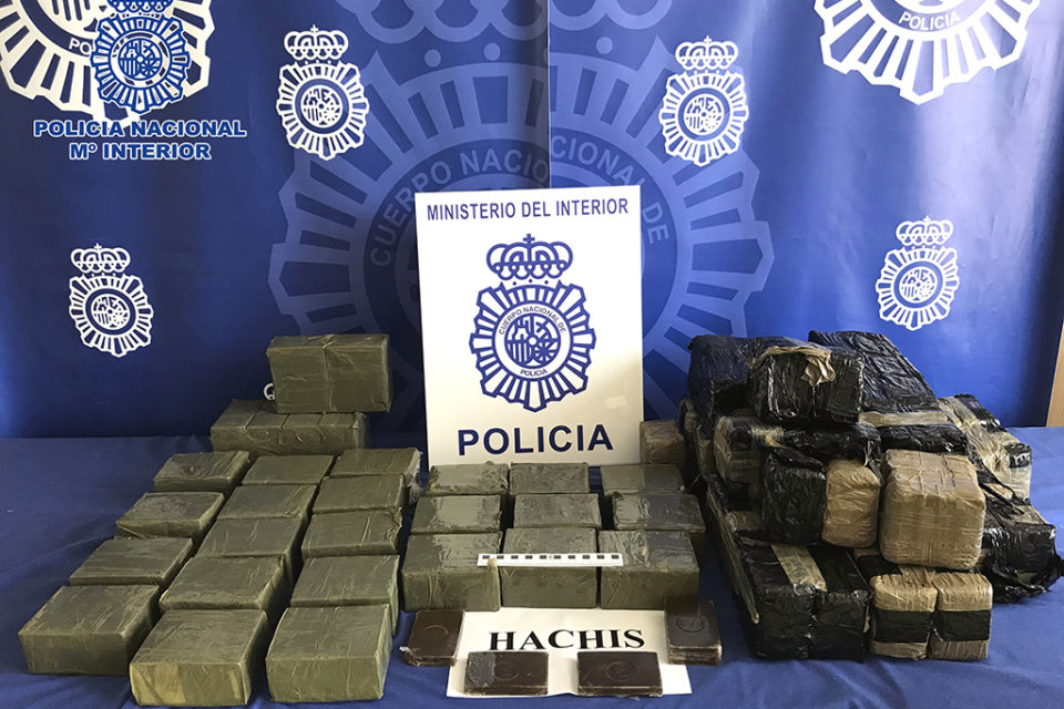 Dorga intervenida por la Policía Nacional. / Policía Nacional