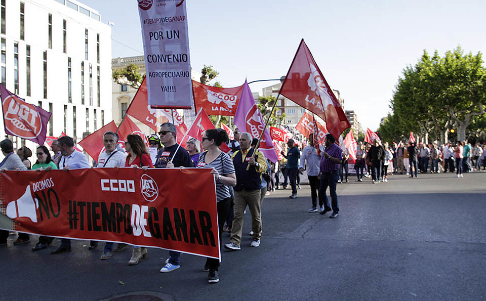 Imagen de la manifestación convocada en El Espolón. / Clara Larrea