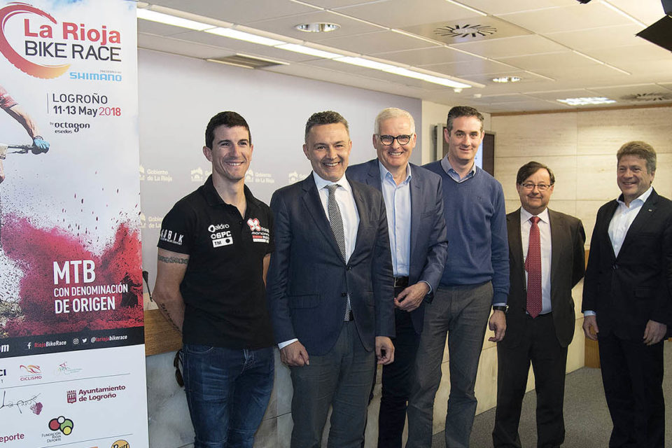 Acto de presentación de la nueva edición de LaRioja Bike Race que tendrá lugar el siguiente fin de semana. / NR
