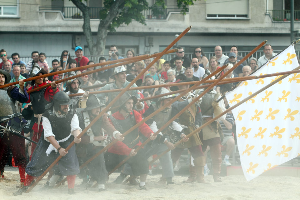 Recreación del asedio en las Murallas del Revellín, en una imagen de archivo. / NR