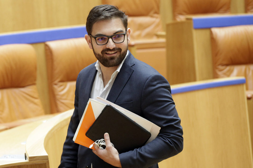 Diego Ubis, en una imagen de archivo, encabeza la lista al Senado por Cs La Rioja. / Ingrid