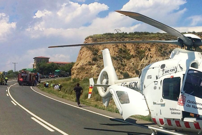 Un vecino de Calahorra fallece en un accidente en Azagra