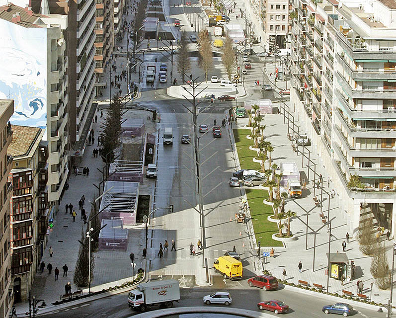 Gran Vía de Logroño, donde está situado el hotel Mercure Carlton Rioja, en una imagen de archivo./ Ingrid