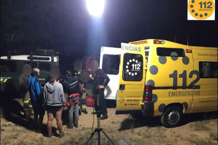 Rescatados tres jóvenes atrapados en el barranco del Colorado en Daroca