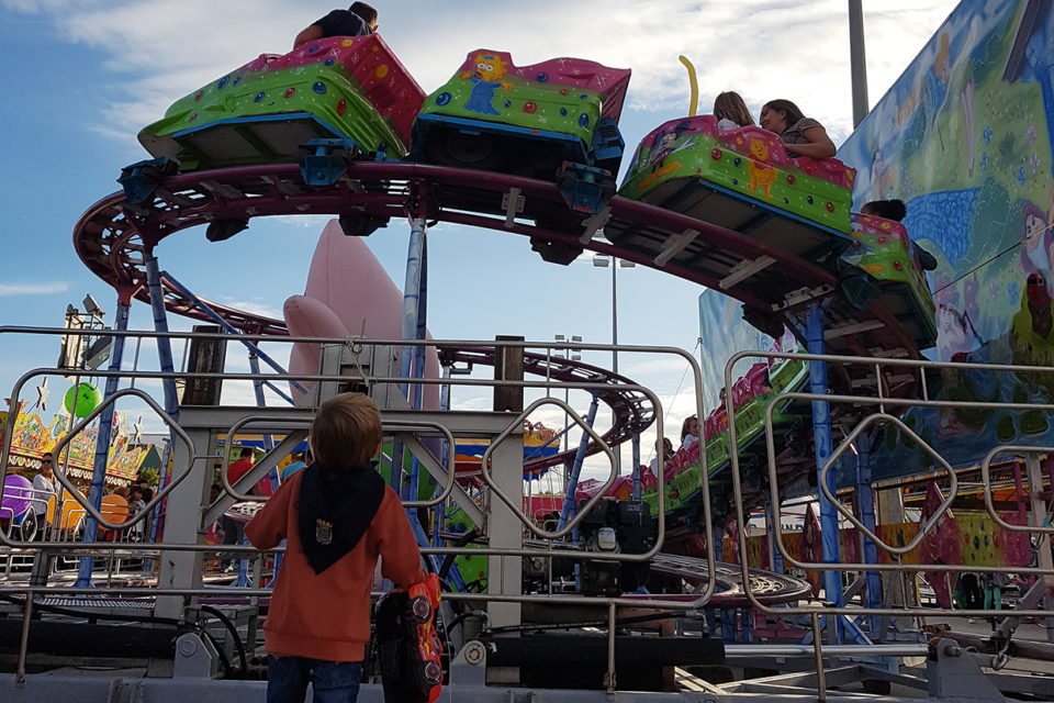 El recito ferial de San Mateo tendrá estas fiestas 90 atracciones. / Ingrid