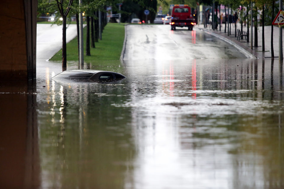 El paso inferior de la N-111 . /CLARA LARREA