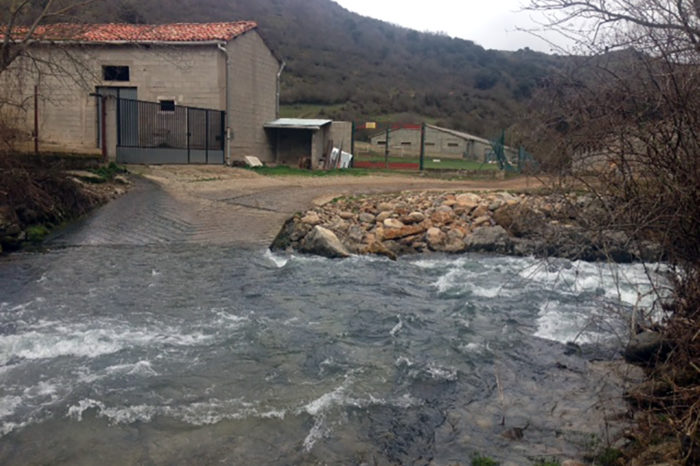 Comienzan las obras del nuevo puente sobre el Urbión en Viniegra de Abajo
