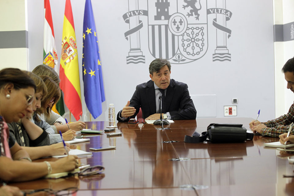 Pérez Sáenz ha ofrecido este miércoles un balance de sus cien días al frente de la Delegación del Gobierno. / Ingrid