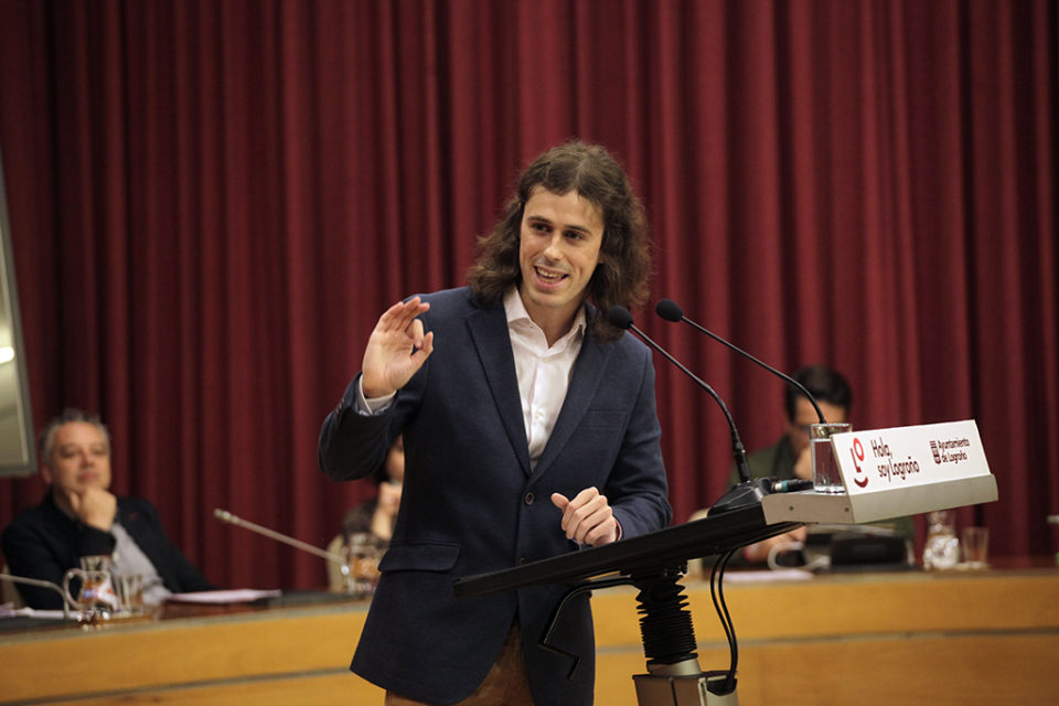 Gonzalo Peña interviene el Debate del Estado de la Cidad que se celebró el pasado mes de octubre. / Ingrid